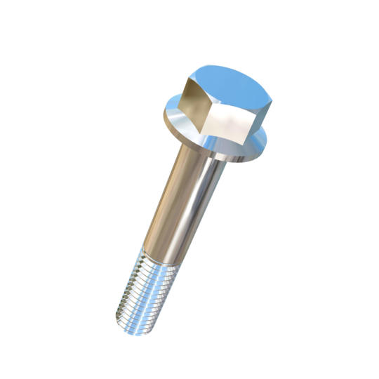 Titanium 1/2-13 X 3 UNC Allied Titanium Hex Head Flange Bolt (No Dimple)